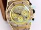 Iced Out Audemars Piguet Replica Royal Oak Chronograph Watch Yellow Gold Diamonds (3)_th.jpg